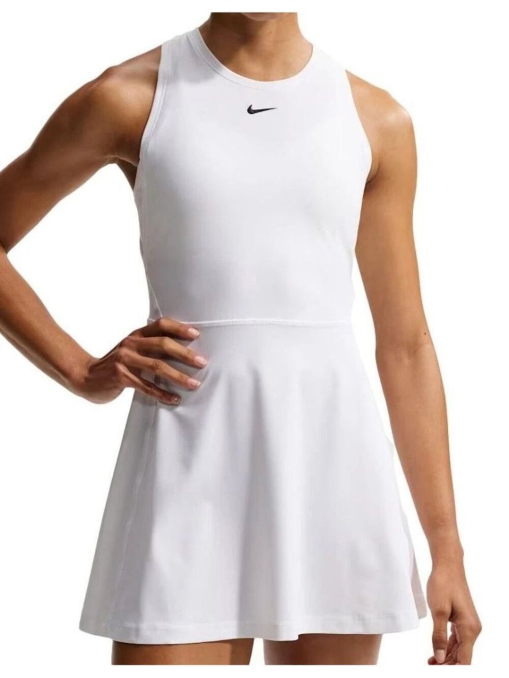 NWT Nike Victory White Womens Tennis Dress Sleeveless Dri-FIT FQ1780-100